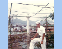 1968 04 Hong Kong Island - had a coke in a small fishing village - Floating Resturant behind right.jpg